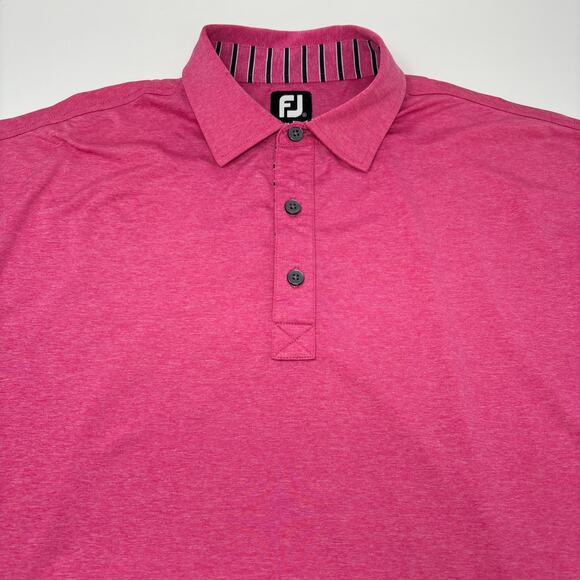 FootJoy Other - Footjoy Mens XL Solid Pink Short Sleeve Golf Polo Shirt